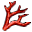 Roter Geisterbaum-Ast
