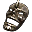Düstere Holzmaske