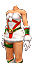 Weihnachtl. Kleid (wei�)
