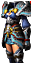 Samurai-R�stung (blau)
