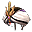 Weißer Turban