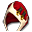 Weihnachtskapuze (rot)