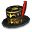 Steampunk-Zylinder (sw)