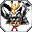 Weißer Geweihhelm (m)