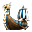 Blaues Drakkar
